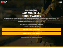 Tablet Screenshot of jamconservatory.com